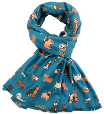 Dog scarf teal blue beagle - scarf,