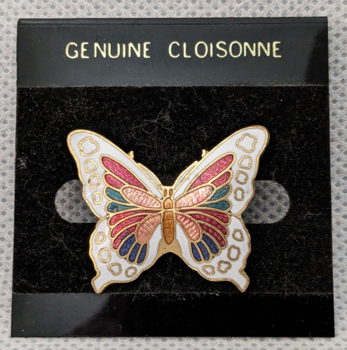 Vintage cloisonne butterfly - vintage,