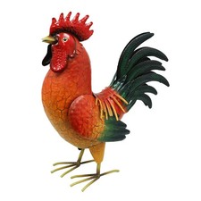 Large Metal Red Cockerel –