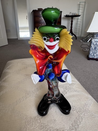 Murano glass clown figurine - glass,