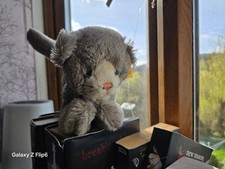 Steiff Grey Plush Kitty