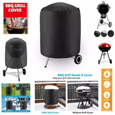 BBQ Cover Waterproof Barbecue Grill Covers Protector Outdoor Large 58x77cm Black
