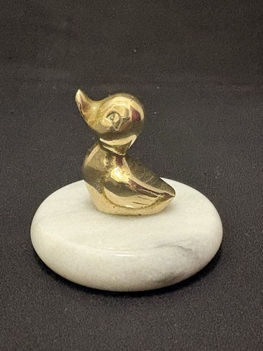 Vintage solid brass - duck, on