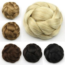 Fake Hair Bun Braided Chignon