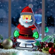 The Christmas Workshop Infinity Light Up Santa Claus 25.7 x 15.3cm USB 126 LEDs