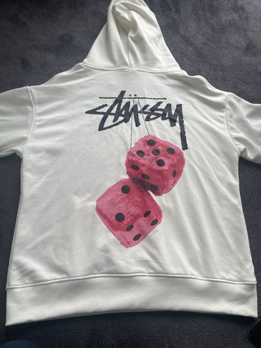 Stussy pink dice hoodie - dice,