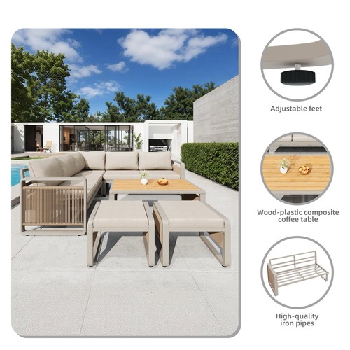 Garden outdoor corner sofa - outdoor, 6