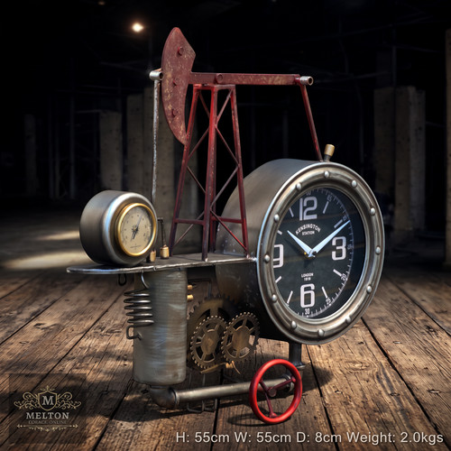 Oil gas rig wall clock - rig,