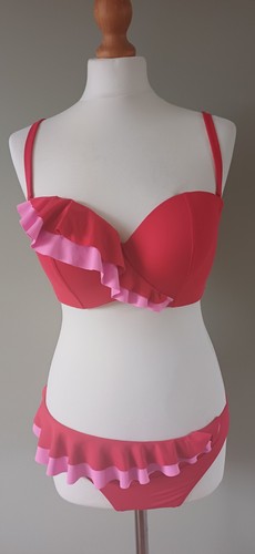 Pink mix ruffle detail - m&s,