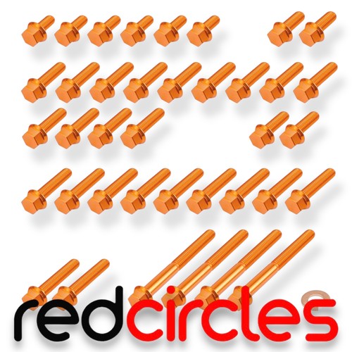 Anodised engine bolts - anodised,