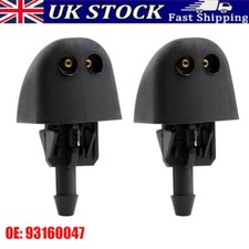 Pair of Windscreen Washer Jets Front Nozzle for Renault Trafic Vauxhall Vivaro