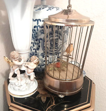 ANTIQUE MUSICAL BIRD IN CAGE- RARE AND BEAUTIFULPIECE OF HISTORY