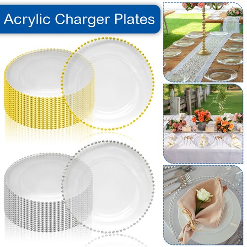 Acrylic charger plates - acrylic,