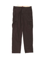 LEVI'S Mens Straight Cargo Trousers W36 L34  Black Cotton AZ31