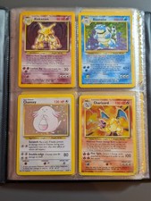Complete Pokemon Card Base Set 102/102 WOTC 1999 In great original folder!