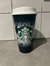 Starbucks Festive Snowflake Star Winter Coffee Travel Mug 16oz
