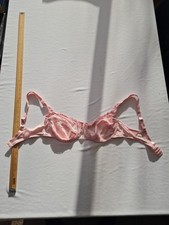 Ladies Bra Evie Size 40D Underwired Lace Pink 30303