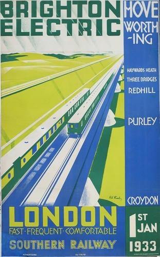 Vintage 1933 southern - southern, railway