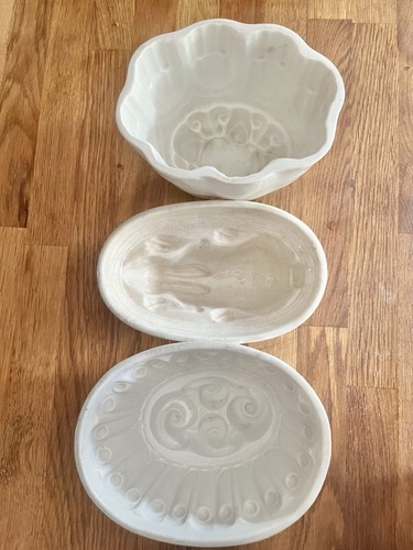 Set antique white - 3, glazed