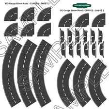 Curved Road Layout - OO Gauge - 80mm wide Roads - Model Railway