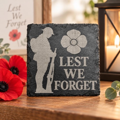 Lest forget engraved slate - we,