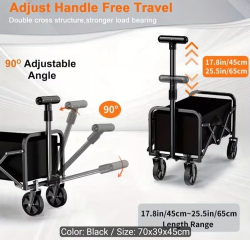 Folding travel trolley carry - travel,