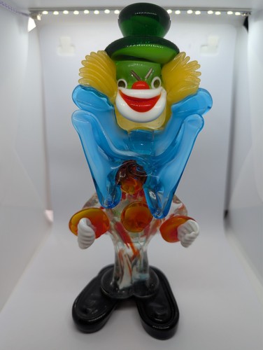 Vintage murano glass clown - murano,