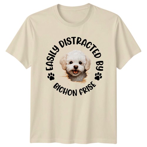 Easily distracted bichon - distracted,