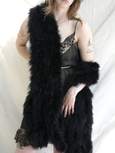 Vintage 1930s marabou wrap - 1930s,