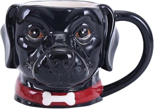 Black labrador dog mug - labrador,