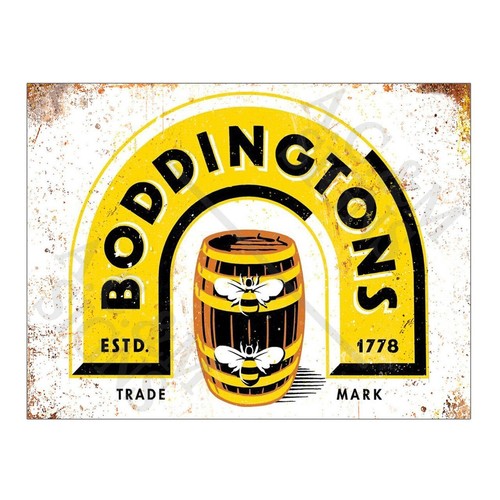 Metal tin sign - sign, plaque