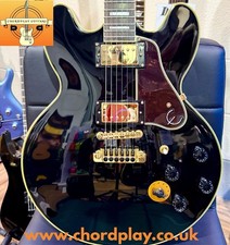 🔥MINT🔥 Epiphone B.B. King Lucille Guitar~ 2016~ Ebony Black~ Semi-Hollowbody!