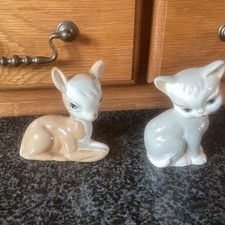 Ceramic Cat & Faun