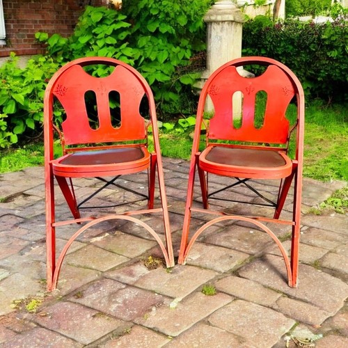 Art deco folding chairs - art,