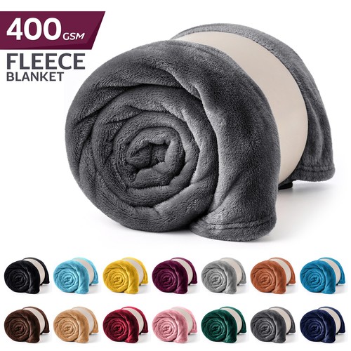 Large fleece blanket - blanket, bed