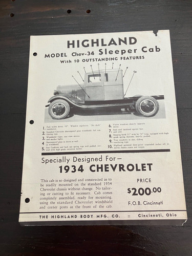 Vintage 1934 highland model - 1934,