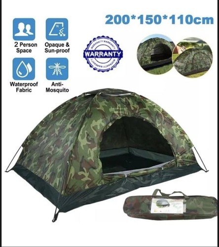 Man outdoor camping - man, family