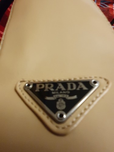 Prada buttery cream leather