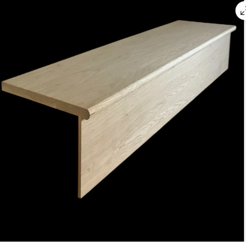 Oak step and riser cladding - riser,