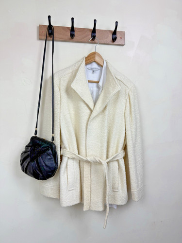Vintage wool belted - vintage, jacket