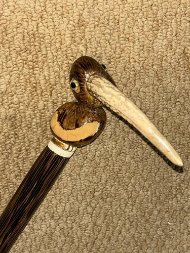 Antique palm wood walking - palm,