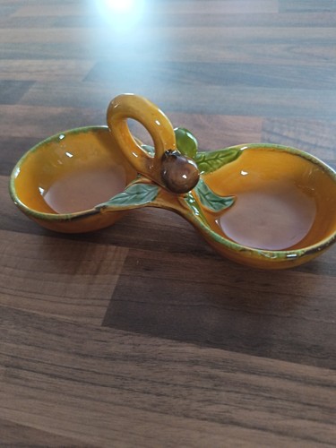 Ceramic double olive dipping - ceramic,