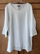 Flax White 3/4 Sleeve White
