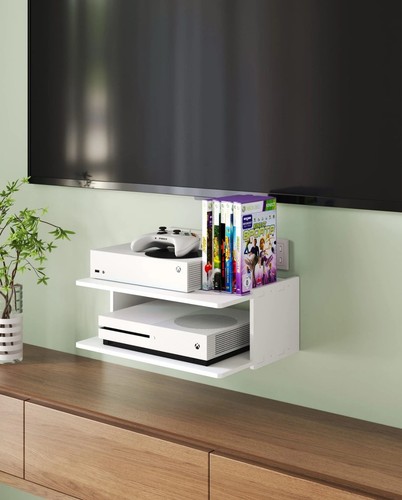 Floating under game shelf - under, tv