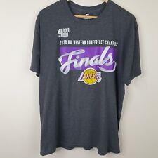 Majestic LA Lakers T-shirt Mens Large Dark Grey NBA Basketball 2020 Finals
