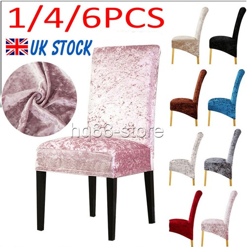 Crushed velvet dining - 1/4/6x,