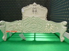 UK Double 4'6"  Cream  French style designer Rococo Bed .... Top Quality