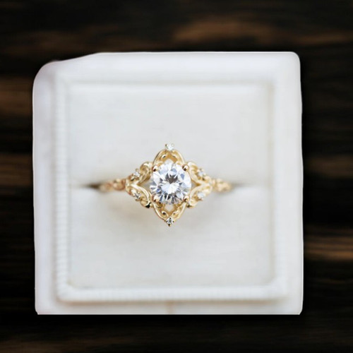Diamond ring wedding - diamond, gold