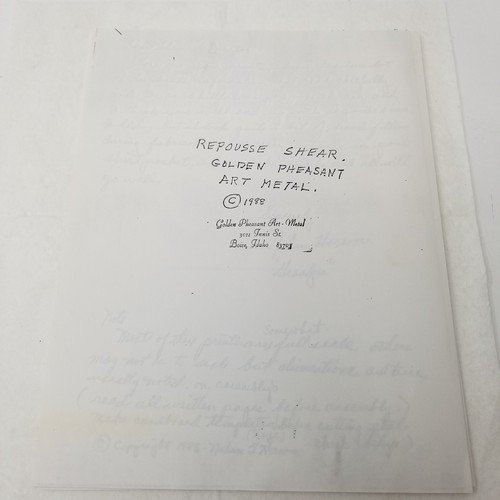 Repousse shear plans nahum - plans,