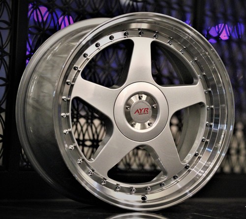 Silver alloy wheels - 18",
